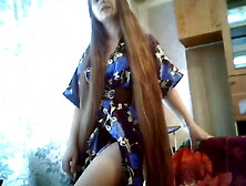 Attractive Very Long Hair Playing,  Long Hair,  Hair