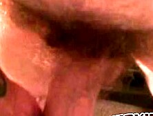 Hairy amateur jizzes all over his belly after masturbating