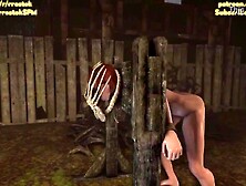 Female Shepard Mass Effect three drilled roughly by Biggest Alien weenie CG porn