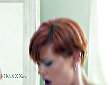 Busty Redhead Milf Gets Hard Smashing From Behind