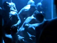 Bunch Of Horny Fellows Are Having Gay Group Sex In The Dark Room