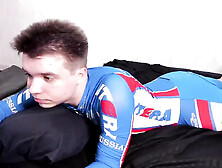 A Very Big Video Of A Guy In A Tight Blue Bike Suit Fucking Big Juicy Ass And Cumming