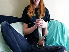 Sexual TeenyGinger's video blog scene