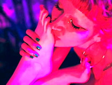 My Slave Chick Likes To Swallow My Perfect Feet