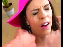 Amateur Latina Gets a Facial While Gaming