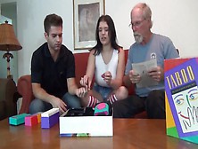 Teen Gets A Lot Of Pleasure With Her Family