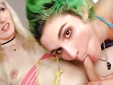 Skinny Shemale Loves Having Her Hard Cock Sucked On Webcams