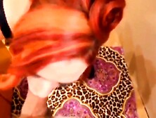 Red Haired older mom Sex into Shower