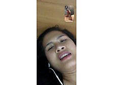 FaceTime Thai GIRLFRIEND Love having Cream-Colored Poon with Fucktoy