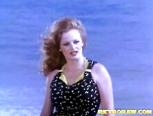 Naughty Blonde In A Black Dress Wants To Do It At The Beach