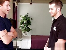 Straight Security Guard Fucks His Gay Friend