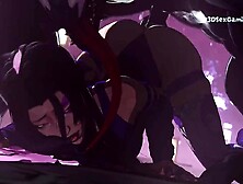 Psylocke X Orochi - Clash Of The Superheros - Coarse Animation Porn