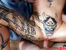 A Humongous Cock Wrecks Nova Flame,  Nicole Saphire & Jesse Pony's Wet Holes!