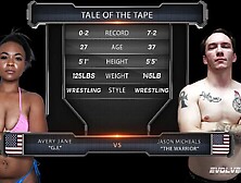 Avery Jane Wrestling Vs Jason Michaels Taking That Rough Dick