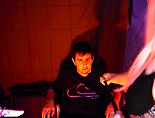 Soviet Agent Zenya interrogates traitor 1st with pang then enjoyment (dream)