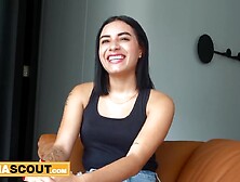 Large Butt 18yo Latin chick Rides Large Wang POV Cowgirl Like a Pro In Casting