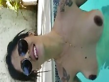 Rabão Perfeito Da Morena Putinha Peladinha Na Piscina Do Motel