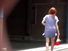 Kinky Asian Babe Runs Off After Pissing On Hidden Camera