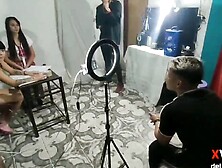 Behind the scenes of Cinday01 initiating Jasmine and her partner