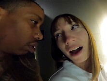 I fuck my stepsister in the store fitting room and pour milk on her tits