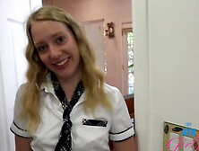 Hot Schoolgirl Kallie Taylor Wants To Get Her Hairy Pussy Smashed