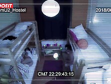 Teen Balances On Two Bunks While Fucking Hardcore