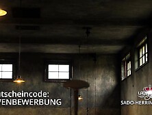 Kneeling into front of the leather lady, there's your place!