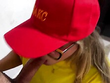 Late Delivery with Particular Tip: The Messenger Pays with Her Pussy