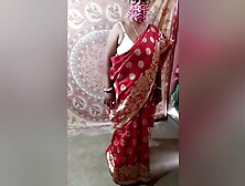 Saree Dropping Solo - Sfw