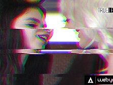 Tiny Blond Witch Jessie Saint Entreats Spirits For Worthy Bang With Naturally Stacked Crush Daya Knight