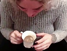 "Busty MILF Gives Expert Blowjob in Glamorous Hotel Room"