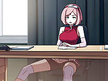 Sakura from Naruto gets naughty in Kunoichi Trainer with some steamy sex scenes