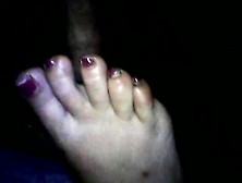 Wife Toes Service Cum