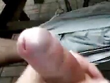 Big Cock Self-Suck Outdoors (Guy With Big )