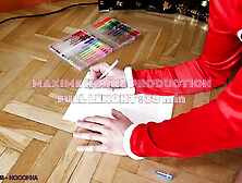 French Pegging Rimming and Gigantic Strap-on Maxime Horns & Noochka Humongous Ass sex Dildo