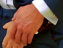 Luxurious room and two executives fucking hard after work