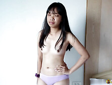 A Young Asian Teen Takes Her Tight Jeans Off And Fucks In Pov Style