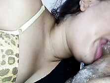 CREAMPIE THROBBING ON THE SLUT'S NERVOUS TONGUE,  THIRSTY FOR MILK