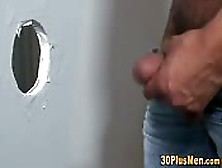 Gay Hunk Giving Head Through Gloryhole