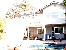 Sexy trio banging the constricted twat of hawt cheerleader teen