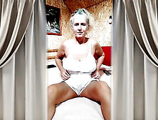 Hot Housewife Lukerya.  Big Ass on a Big Bed.