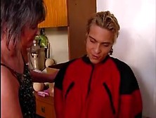 Perverted granny crammed hard in the butt