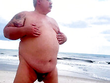 Midget Musclebear With A Fat Ass Has A Huge Hands Free Cum