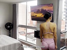 A male recognizes Alicia Trece on the street and that babe takes his virginity