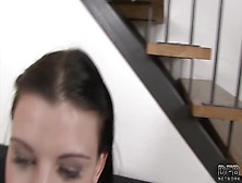 Brunette babe fucks to impress