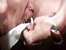 Nippleringlover Self Piercing My Vagina Lips & Inserting Labia Rings - Classic Twat Piercing Sex Tape