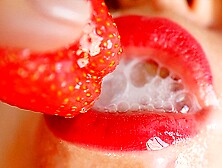 STRAWBERRIES WITH CUM-CREAM.  a Delicacy Story of Food and Sperm Fetish.  CIM