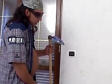 Amateur With Mature Bbw Masturbating Alone Then Fucks Stepson