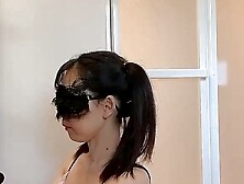 Cosplay Maid Uses a Dildo and Gives a Messy Blowjob Solo