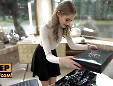 itsPOV - Stepsis breaks inside new rubber gear with Hottie sex